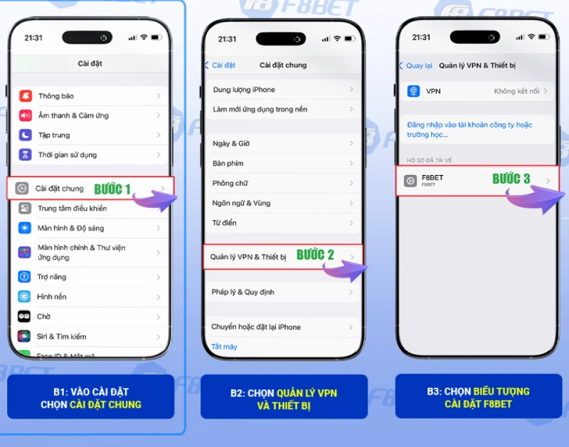 Hướng dẫn tải app F8bet